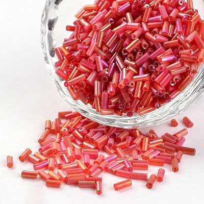 Glass Bugle Beads SEED-I001-165-1