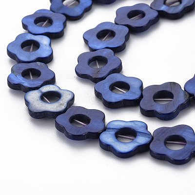 Freshwater Shell Beads Frames Strands SHEL-T009-14D-1