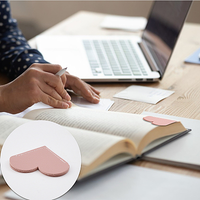 16Pcs 16 Style PU Imitation Leather Bookmarks FIND-GL0001-38-1