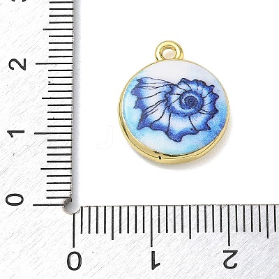 Printed Brass Pendants KK-CBAF4A6-01G-05-1