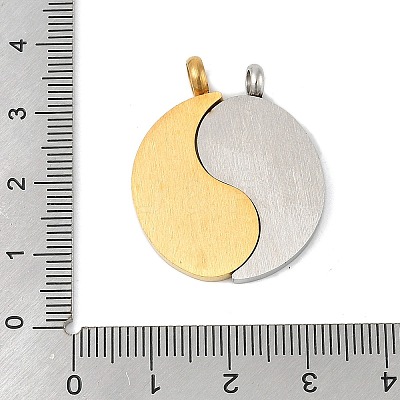 304 Stainless Steel Split Pendants STAS-U040-11A-1