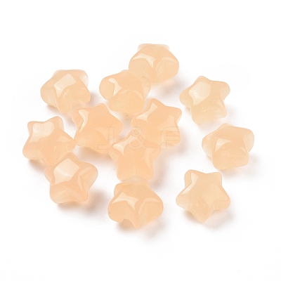 Imitation Jelly Style Acrylic Beads OACR-B002-03A-1