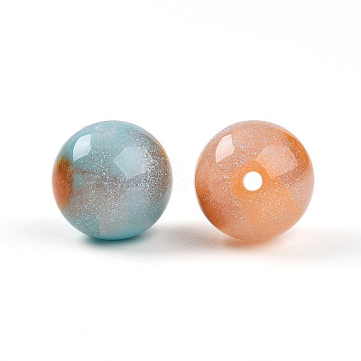 Two Tone Resin Beads RESI-N042-16mm-11-1