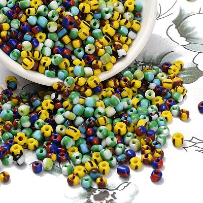 6/0 Opaque Colours Seep Glass Beads SEED-M006-M-1