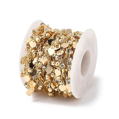 Handmade Brass & Rhinestone Chains CHC-Z001-15KCG-02-1