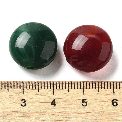 Opaque Acrylic Beads OACR-Z015-03-1