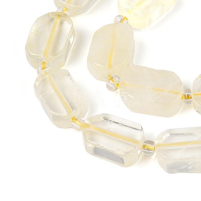 Natural Lemon Quartz(Heated) Beads Strands G-C098-A27-01-1