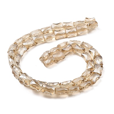 AB Color Plated Transparent Glass Beads Strands EGLA-P051-06A-A05-1
