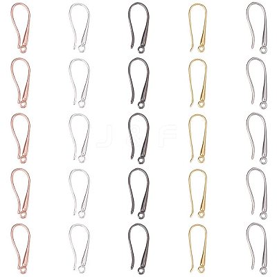 Brass Earring Hooks Findings KK-PH0034-89-1