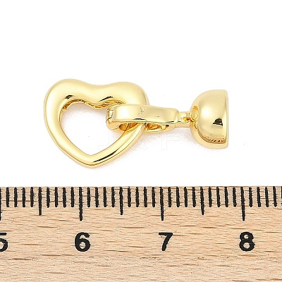 Brass Fold Over Clasps KK-M311-12G-1