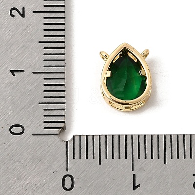Brass Micro Pave Cubic Zirconia Pendants KK-K419-03G-02-1