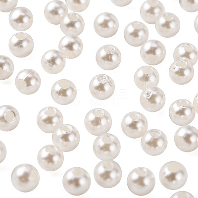 Imitation Pearl Acrylic Beads PL607-1-1