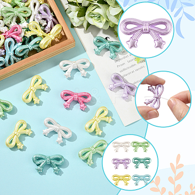 100Pcs Opaque Acrylic Imitation Pearl Beads OACR-SP0001-80-1