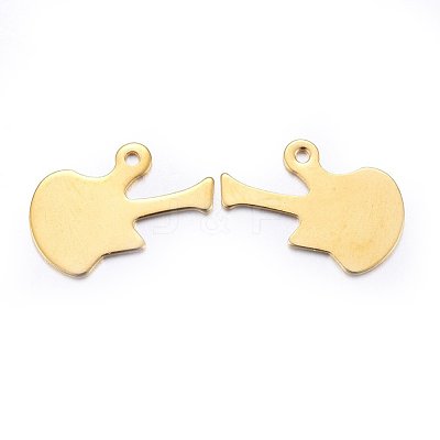 201 Stainless Steel Pendants STAS-O110-08G-1