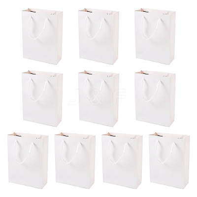 Folding Kraft Paper Gift Bags with Handle ABAG-TAC0014-03-1