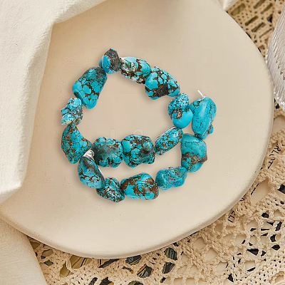 2 Strands Natural Magnesite Beads Strands G-PA0001-53-1
