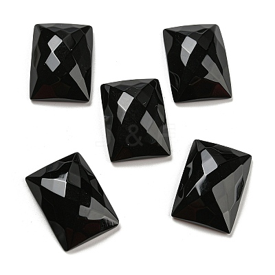 Natural Black Onyx Cabochons G-P513-01A-01-1