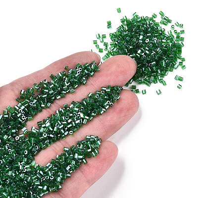 FGB Mixed Grade A Glass Bugle Beads & Hexagon Two Cut Beads GLAA-N001-01-1