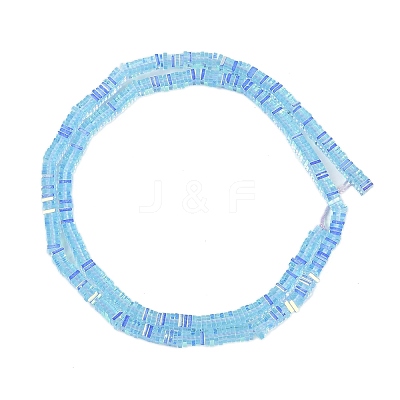 Electroplate Glass Beads Strands GLAA-B023-01A-07-1