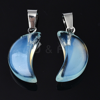 Spray Painted Glass Pendants GLAA-N035-021-A02-1