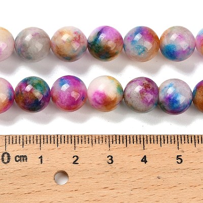 Natural White Jade Beads Strands G-Z097-A01-10mm-A-1