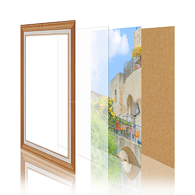 Transparent Acrylic for Picture Frame DIY-WH0204-82C-1
