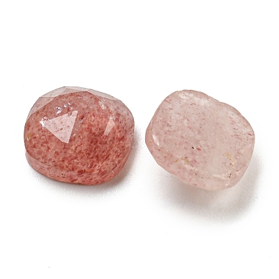 Natural Strawberry Quartz Cabochons G-M431-01D-1