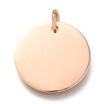 Ion Plating(IP) 304 Stainless Steel Charms EJEW-L238-03E-RG-1