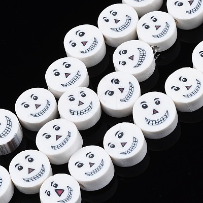 Handmade Polymer Clay Bead Strands CLAY-S096-038-1