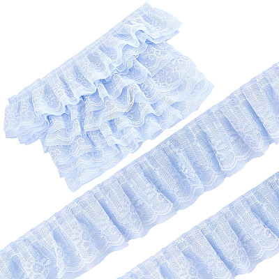 5 Yards Double Polyester Lace Trim for Sewing Decoration OCOR-GF0005-06A-1