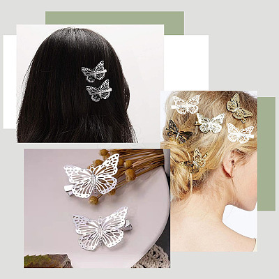 12Pcs 2 Styles Iron Alligator Hair Clips for Women Girls PHAR-SP0001-28B-1