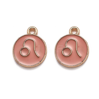 Alloy Enamel Pendants ENAM-S124-01B-11G-1