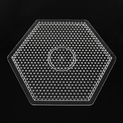 Hexagon ABC Pegboards used for 5x5mm DIY Fuse Beads DIY-S002-24-1