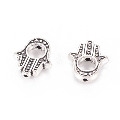 Tibetan Style Alloy Bead Frames TIBEB-LF0265YKG-AS-FF-1