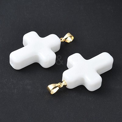 Handmade Lampwork with Brass Pendants LAMP-I030-01G-08-1