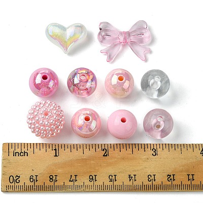 40Pcs 10 Styles Acrylic Beads MACR-FS0001-67-1