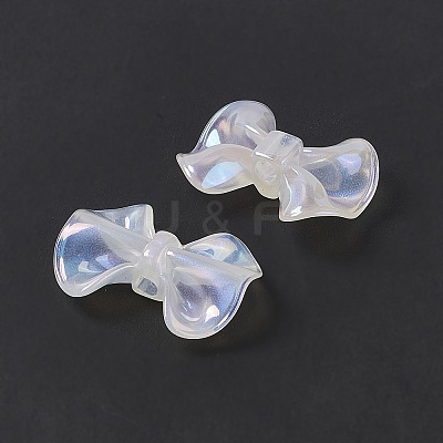 UV Plating Rainbow Iridescent Acrylic Beads PACR-M003-12F-1