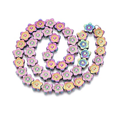 Electroplate Non-magnetic Synthetic Hematite Beads Strands G-T061-98D-1