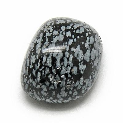 Natural Snowflake Obsidian Gemstone Beads G-S218-09-1