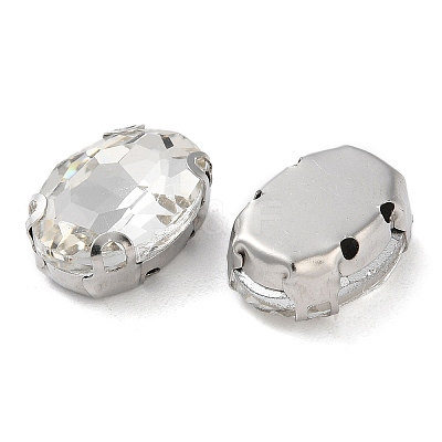 Oval Sew on Rhinestone RGLA-L028-02A-01-1