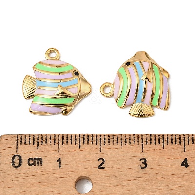 304 Stainless Steel Enamel Pendants STAS-T068-78B-02-1