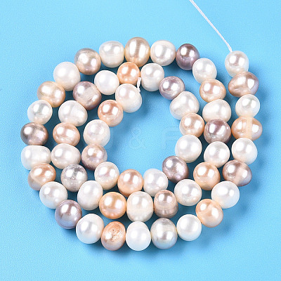 Natural Cultured Freshwater Pearl Beads Strands PEAR-N013-07F-01-1