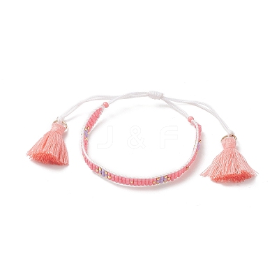 Tassel Charm Bracelet BJEW-MZ00016-1