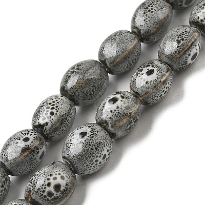 Handmade Porcelain Beads Strands PORC-B002-09-1