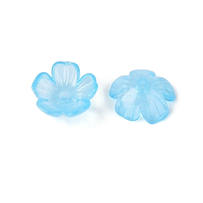 Transparent Plastic Bead Caps KY-Q005-02A-04-1