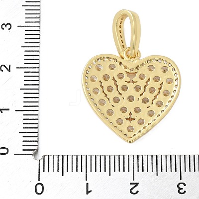 Brass Micro Pave Cubic Zirconia Pendants KK-P293-06G-1