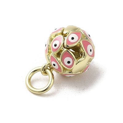 Brass Enamel Charms KK-E092-12G-04-1