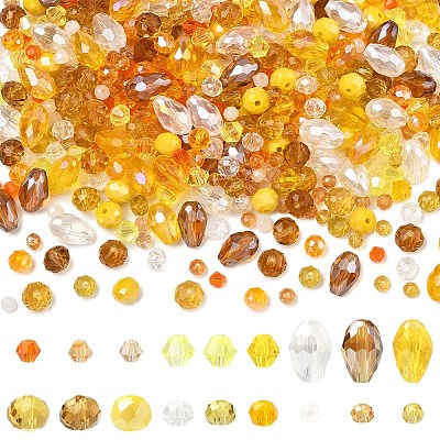 18 Strands 18 Styles Glass Beads Strands GLAA-YW0005-65-1