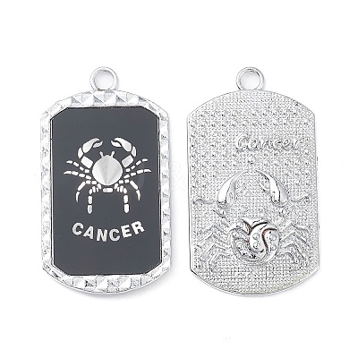 Alloy Twelve Constellations Series Big Pendants PALLOY-O107-01P-01-1