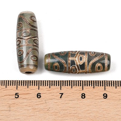 Tibetan Style dZi Beads TDZI-E004-52-1